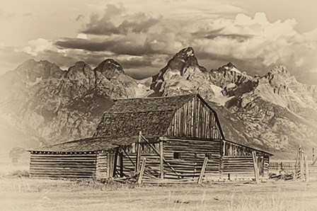 Mormon Row Barn by Larry McFerrin art print