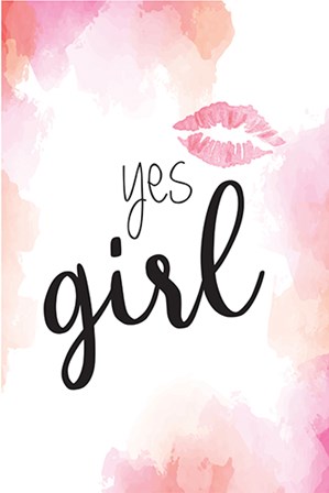 Yes Girl by ND Art &amp; Design art print