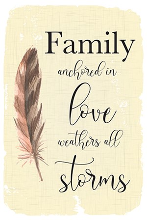 Family Anchored by ND Art &amp; Design art print