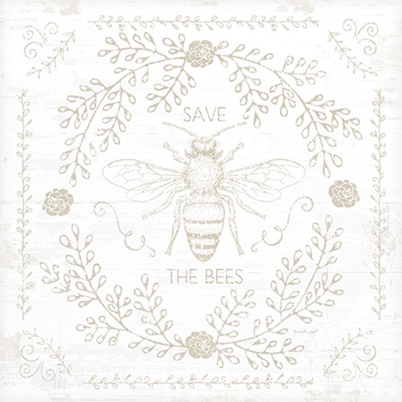 Save the Bees II by Jennifer Pugh art print