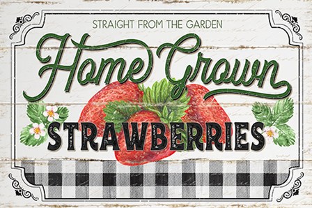 Home Grown Strawberries by Jennifer Pugh art print