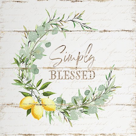 Simply Blessed by Jennifer Pugh art print