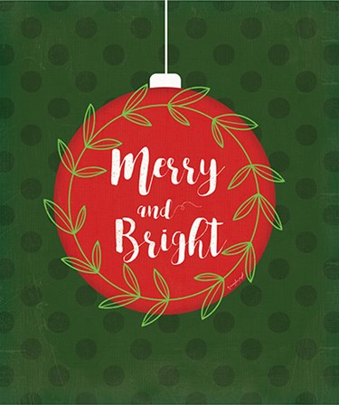 Merry and Bright by Jennifer Pugh art print