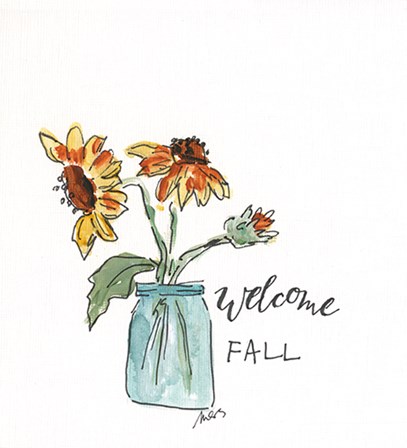 Welcome Fall by Molly Susan Strong art print