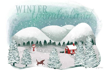 Winter Wonderland I by Becky Thorns art print