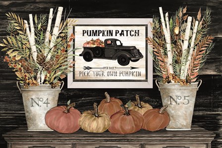 Pumpkin Patch Still Life by Cindy Jacobs art print