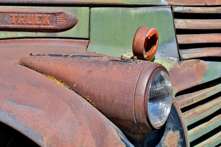 Headlight On Old Truck Detail In Sprague, Washington State by Darrell Gulin / Danita Delimont art print