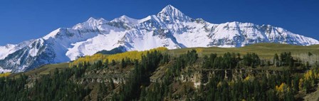 Low Angle View Of Snowcapped Mountains, Rocky Mountains, Colorado by Panoramic Images art print