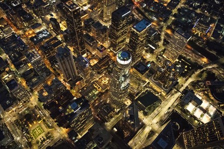 City Lit Up At Night, Los Angeles, California by Panoramic Images art print