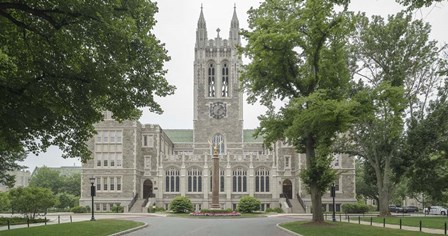 Front View Of Gasson Hall, Chestnut Hill Near Boston, Massachusetts by Panoramic Images art print