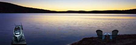 Lakescape Panorama II by James McLoughlin art print