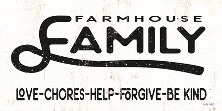 Farmhouse Family by Cindy Jacobs art print