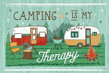 Comfy Camping VIII by Melissa Averinos art print