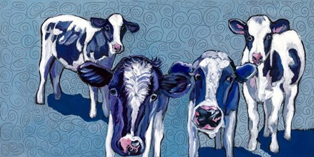 Four Cows by Kathryn Wronski art print