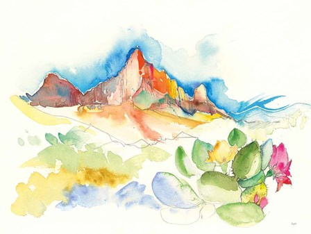 Desert Mountains by Kristy Rice art print