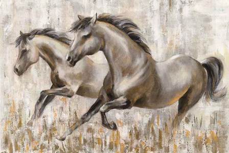 Running Horses by Silvia Vassileva art print