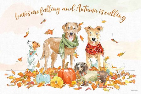 Harvest Dogs I by Beth Grove art print