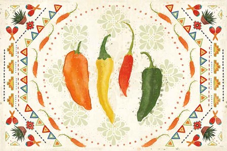 Tex Mex Fiesta I by Veronique Charron art print