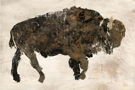 Abstract Buffalo by Ramona Murdock art print