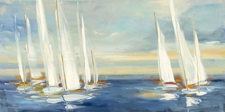 Summer Regatta Sunset by Julia Purinton art print