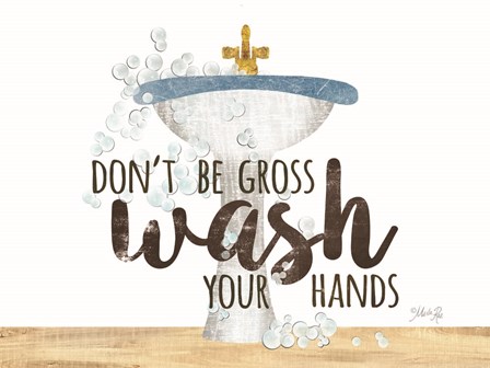 Wash Your Hands Sink by Marla Rae art print