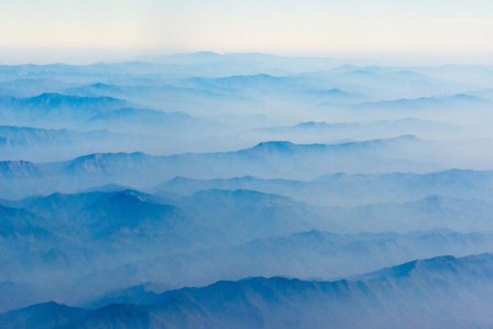 Aerial View of Mountain, South Asia by Keren Su / Danita Delimont art print