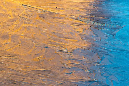 Abstract Design Reflected in an Ice Covered Pool by Judith Zimmerman / DanitaDelimont art print