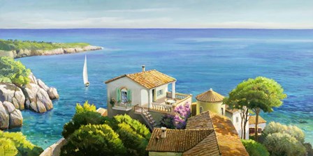 Villa sul Mediterraneo by Adriano Galasso art print