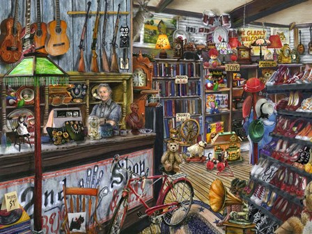 The Second Hand Shop by Tom Wood art print