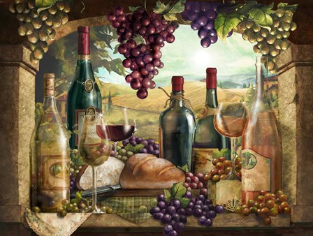 Wine Country by Janet Stever art print