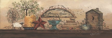 Amazing Grace Shelf by Gail Eads art print