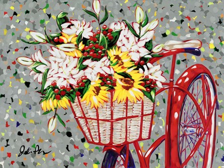 Bicycle Bouquet by Jodi Augustine art print