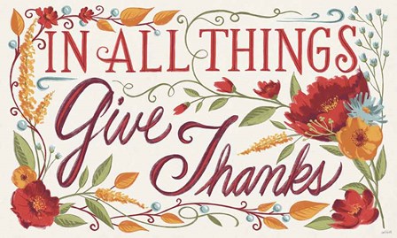 Give Thanks I by Anne Tavoletti art print