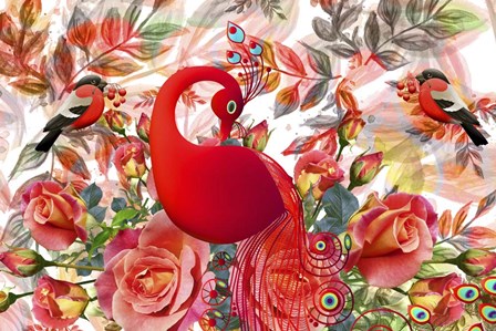 Redgarden by Ata Alishahi art print