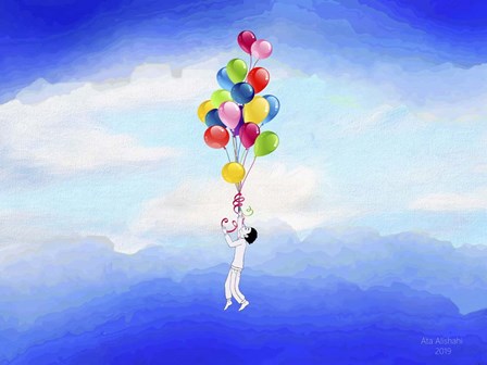Going Up by Ata Alishahi art print