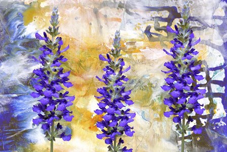 I Love Purple Flowers by Ata Alishahi art print