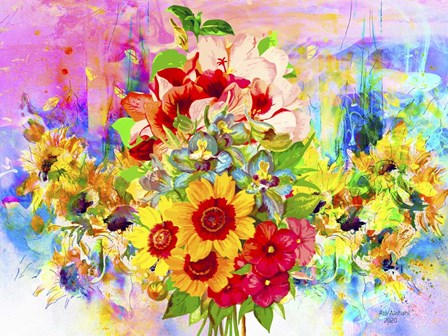 Flowers And Colors 2 by Ata Alishahi art print