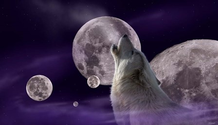 Five Moons by Gordon Semmens art print