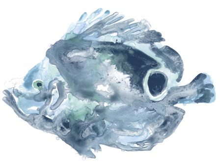 Blue Ocean Fish IV by June Erica Vess art print