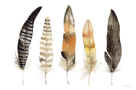Natural Feathers by Kathleen Parr McKenna art print