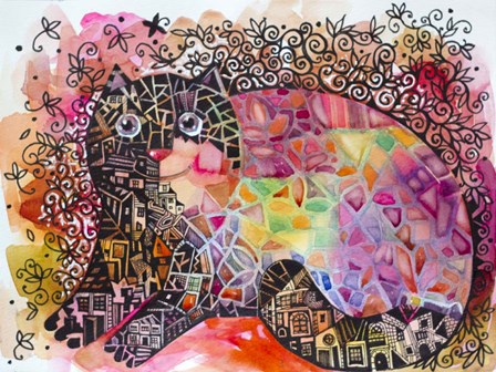 Cat 4 by Oxana Zaika art print