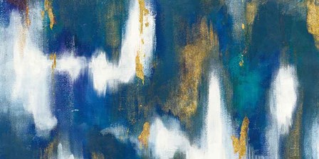 Blue Texture II Gold Crop by Danhui Nai art print