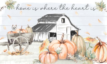 Pumpkin Barn by Patricia Pinto art print