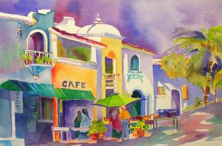 Cozumel Shops by Kay Smith art print