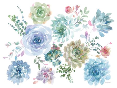 Pretty Succulents by Danhui Nai art print