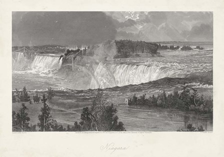 Niagara by William Cullen Bryant art print