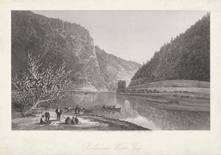 Delaware Water Gap by William Cullen Bryant art print