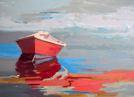 Red Boat Rhythm by Beth A. Forst art print