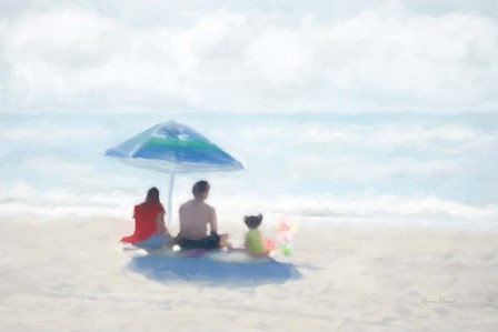 Family Beach Day by Ramona Murdock art print