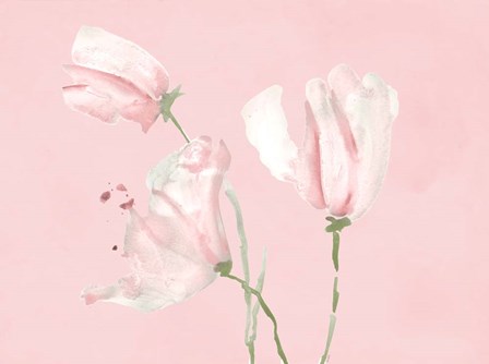 Pink Floral Dreams I by Lanie Loreth art print